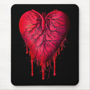 Mousepad Hemorragia Cardíaca Amor Coração quebra Arte surre