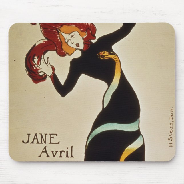 Mousepad Henri de Toulouse-Lautrec | Jane Avril 1899 (Frente)
