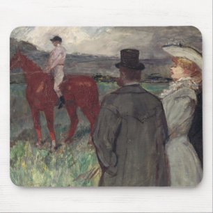 Mousepad Henri de Toulouse-Lautrec na pista de corridas,
