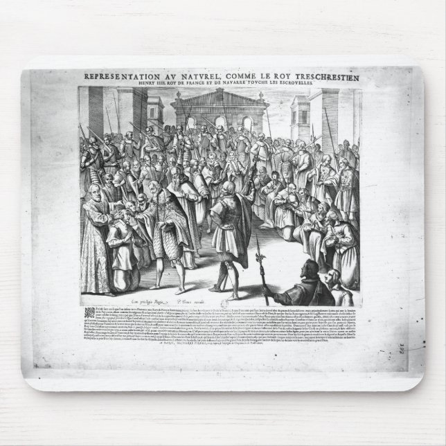 Mousepad Henri IV que curam os sofredores do scrofula (Frente)