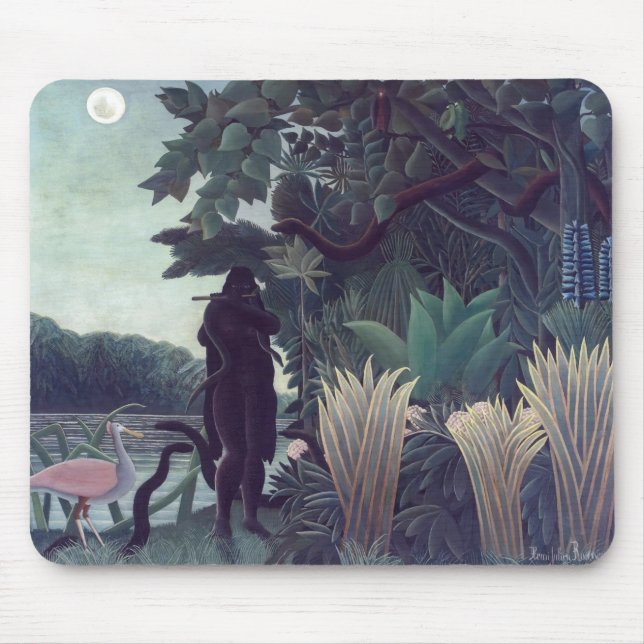 Mousepad Henri Rousseau - A Cobra Charmer (Frente)