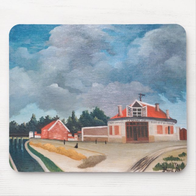 Mousepad Henri Rousseau - A Fábrica Presidencial (Frente)