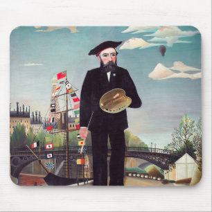 Mousepad Henri Rousseau - Autorretrato-Paisagem