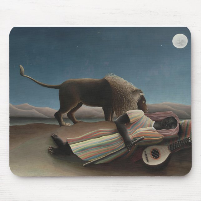 Mousepad Henri Rousseau é o cigano adormecido (Frente)