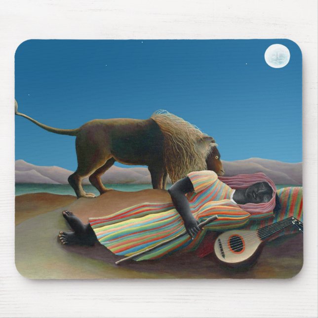 Mousepad Henri Rousseau - O Cigano Dormente (Frente)