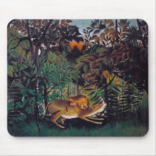 Mousepad Henri Rousseau - O Leão Fome