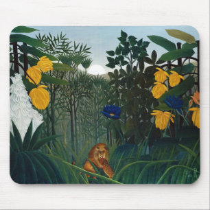 Mousepad Henri Rousseau O Repassado do Leão Ga Botânico