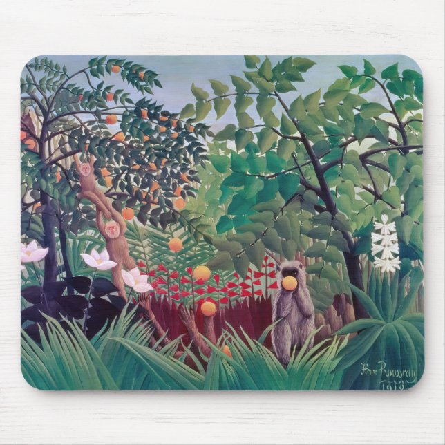 Mousepad Henri Rousseau - Paisagem Exótica (Frente)