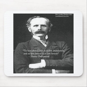 Mousepad Henry Drummond "Amor 4Ever" Presentes de Citação d
