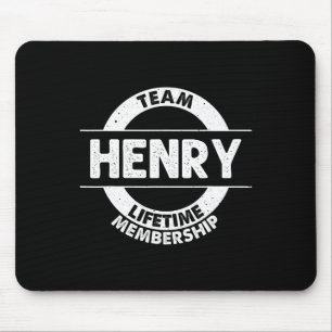 Mousepad Henry Gift Funny Surname Family Tree Birthday Reun