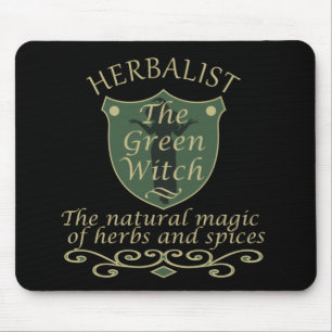 Mousepad herbalista a bruxa verde