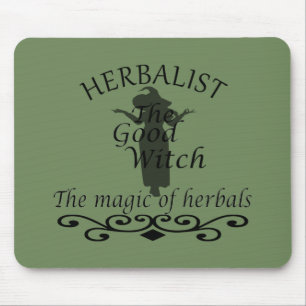 Mousepad herbalista a bruxa verde