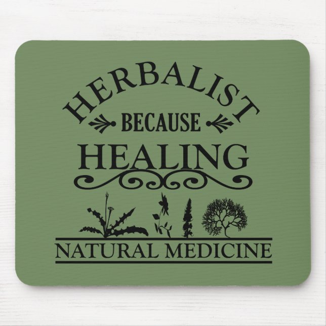 Mousepad Herbalistas de medicina natural (Frente)