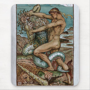 Mousepad Hercules & o ancião do mar