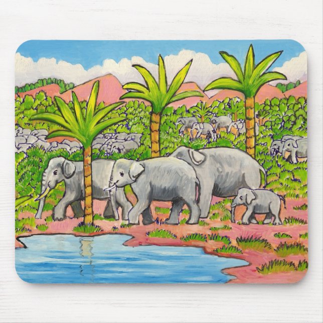 Mousepad Herd of Elephants (Frente)
