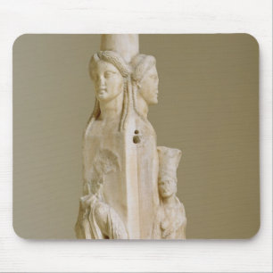 Mousepad Herm Triform de Hecate, escultura de mármore, pe