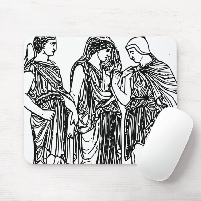 Mousepad Hermes, Orfeus e Eurydice (Com mouse)