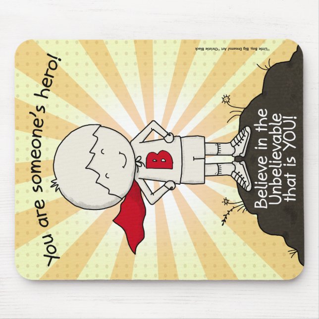 Mousepad Herói de Alguém (Frente)