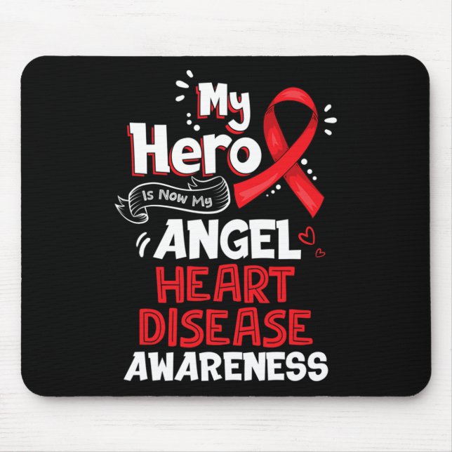 Mousepad Herói É Meu Presente De Consciência Da Doença Card (Frente)