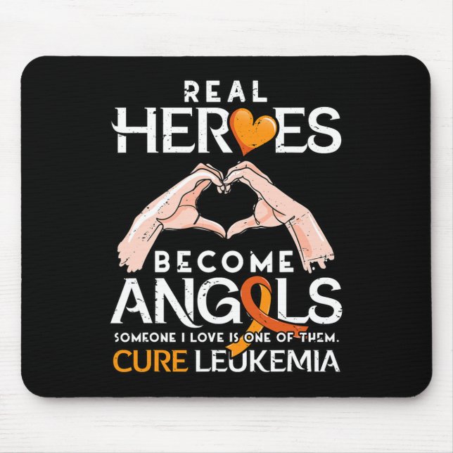 Mousepad Heróis Reais Tornam-se Anjos - Consciência da Leuc (Frente)