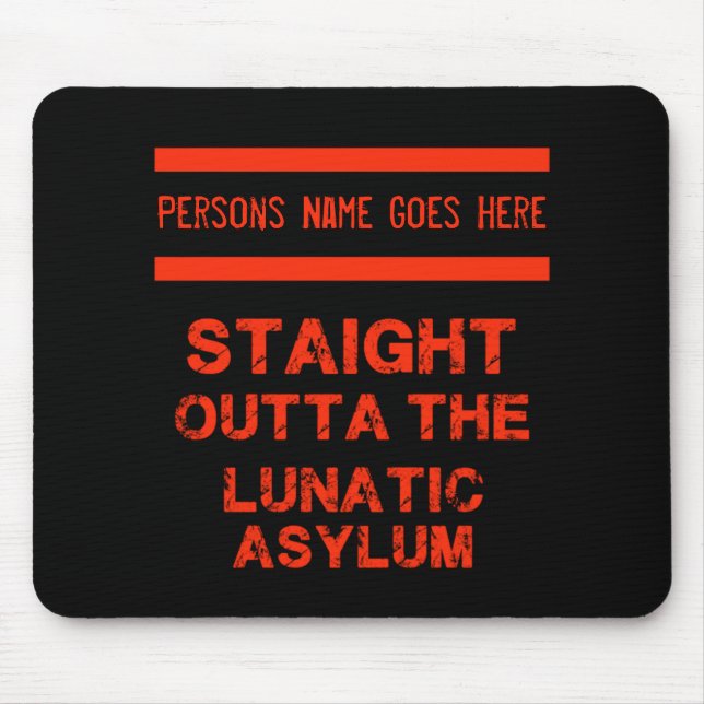 Mousepad Hetero fora do asilo lunático (Frente)