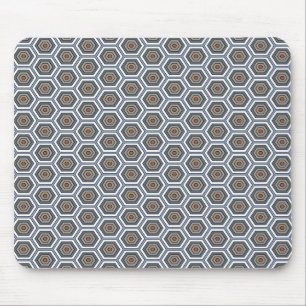 Mousepad Hexágonos Multicores. Padrão de Malha de Honeyco