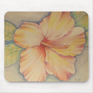 Mousepad hibiscus cor-de-rosa
