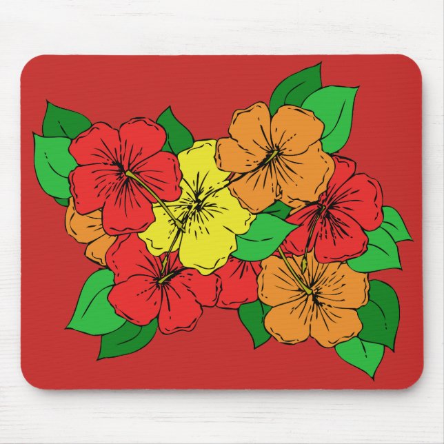 Mousepad Hibiscus Flowers ROY (Frente)