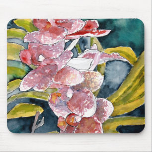 mousepad híbrido da arte da flor das orquídeas
