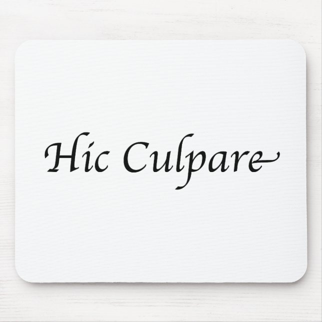 Mousepad Hic Culpare (Frente)