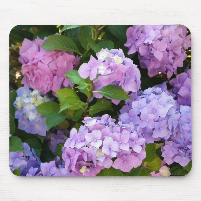 Mousepad hidrangea colorido (Frente)
