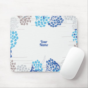 Mousepad Hídrangea floral leve e aérea