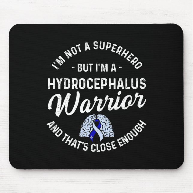Mousepad Hidrocefalia Sobrevivente do Herói Guerreiro (Frente)
