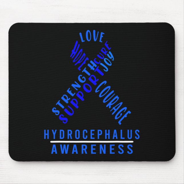 Mousepad Hidrocefalia Sobrevivente Guerreiro de Segurança (Frente)