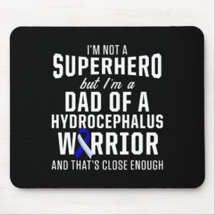 Mousepad Hidrocefalia Sobrevivente Pai Guerreiro da Consciê