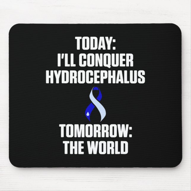 Mousepad Hidrocephalus Sobrevivente Hoje Guerreiro da Consc (Frente)