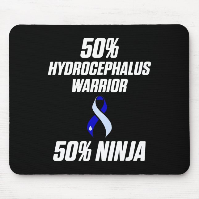 Mousepad Hidrocephalus Sobrevivente Ninja Guerreiro de Cons (Frente)