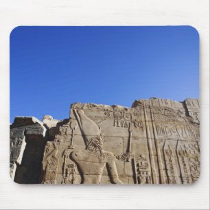 Mousepad Hieróglifos antigos na parede, Templo de Karnak,