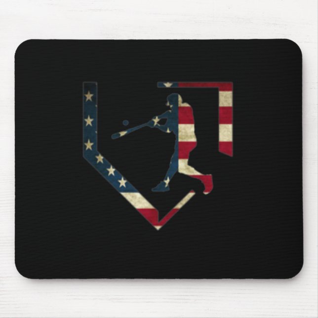 Mousepad High School Baseball Season College Ball Player Us (Frente)