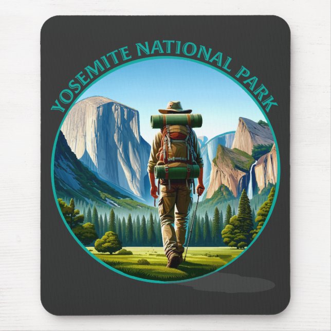 Mousepad Hiker no Parque Nacional Yosemite (Frente)