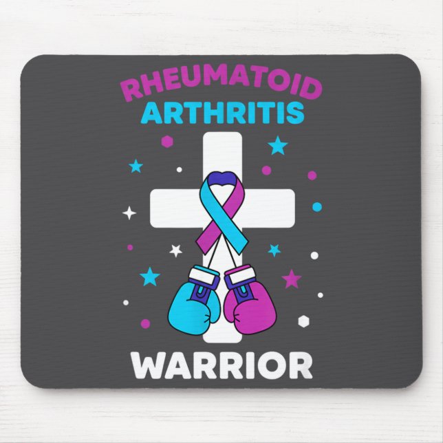 Mousepad Hilarious Rheumatoid Warrior Arthritis Awareness (Frente)