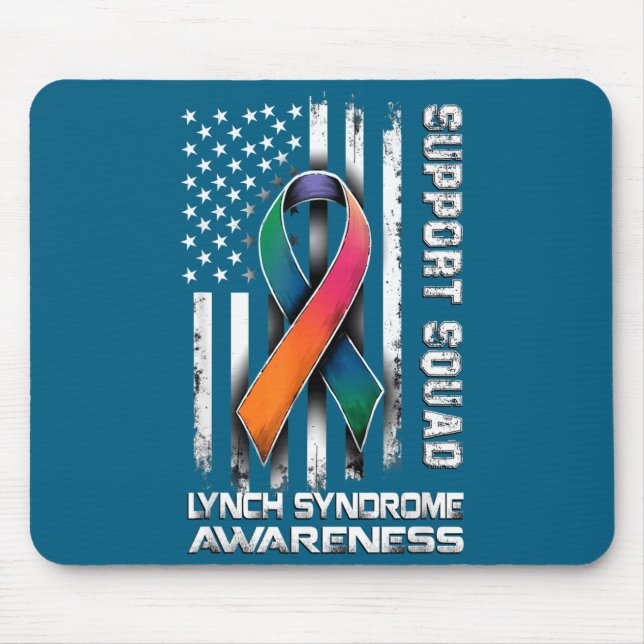 Mousepad Hilarious Support Lynch Syndrome Squad Awareness (Frente)