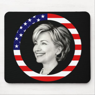 Mousepad hillary clinton. nós bandeira. pitoresco