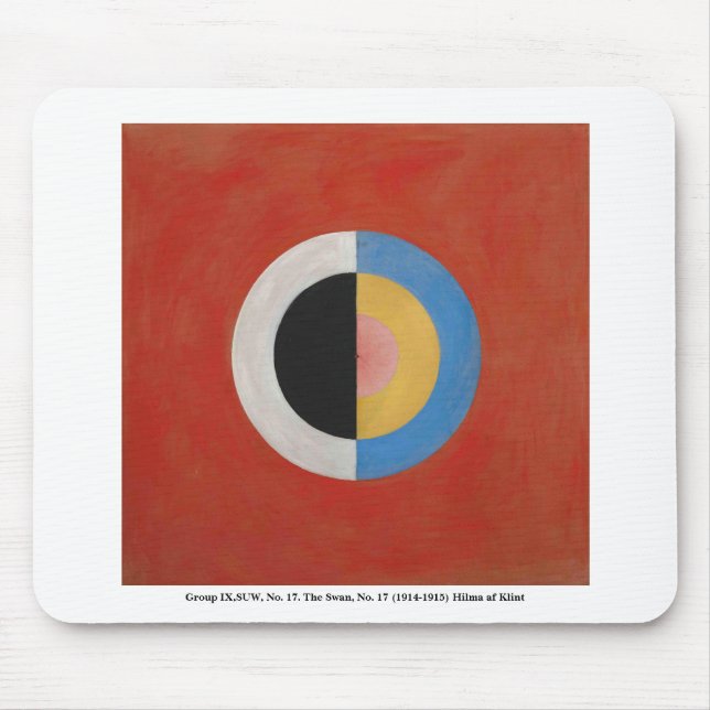 Mousepad Hilma af Klint abstrato art (Frente)