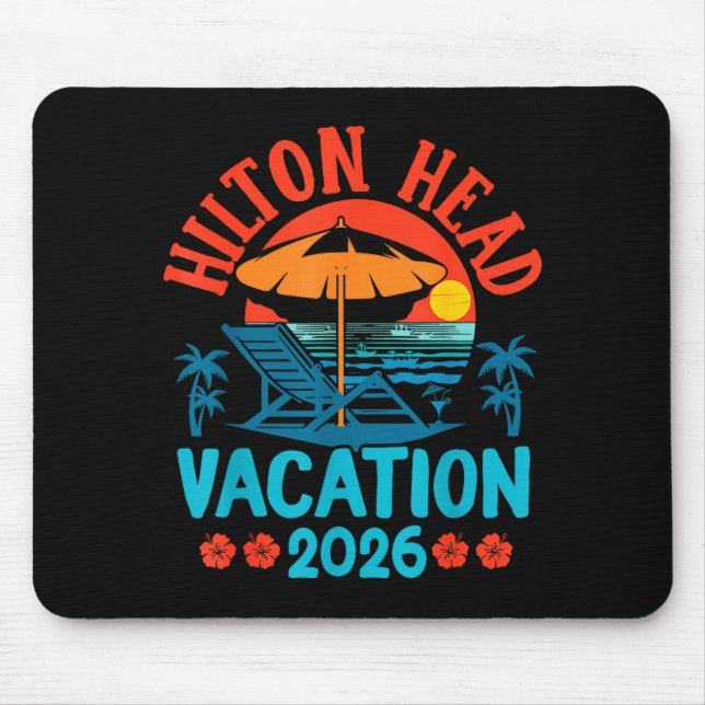 Mousepad Hilton Head South Carolina 2026 Family Vacation Be (Frente)