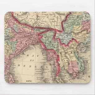 Mousepad Hindoostan, Índia mais distante, China, Tibete