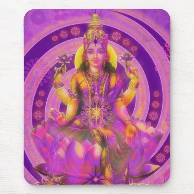 Mousepad Hinduísmo Deusa Lakshmi (Frente)
