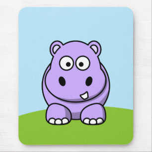 Mousepad Hipopótamo Lavanda Fofo
