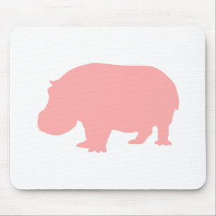 Mousepad Hipopótamo Rosa