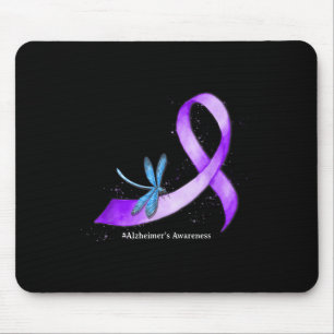 Mousepad Hippie Dragonfly Purple Ribbon Heimer Consciência